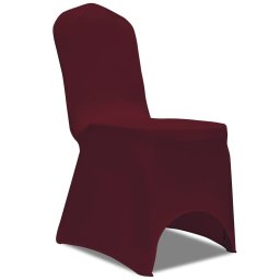 Husa de scaun elastica, 50 buc., rosu bordo GartenMobel Dekor