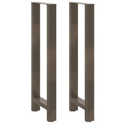 Picioare de masa de bar, otel natural, 2 buc., 40x(110-111) cm, otel GartenMobel Dekor
