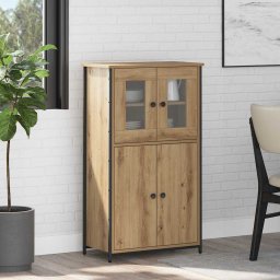 Bufet Stejar Artizanal 62 x 32 x 106,5 cm Lemn compozit GartenMobel Dekor
