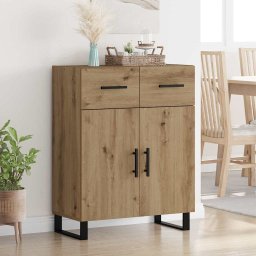 Bufet Stejar Artizanal 69,5 x 34 x 90 cm Lemn compozit GartenMobel Dekor