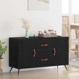 Bufet cu sertar Stejar Negru 100 x 36 x 60 cm Lemn compozit GartenMobel Dekor