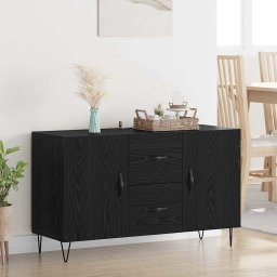 Bufet cu sertar Stejar Negru 100 x 36 x 60 cm Lemn compozit GartenMobel Dekor