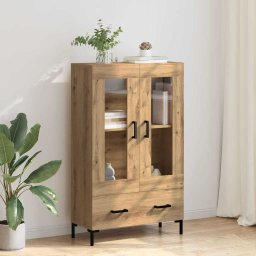 Bufet Stejar Artizanal 69,5 x 31 x 115 cm Lemn compozit GartenMobel Dekor