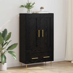 Bufet cu sertar Stejar Negru 69,5 x 31 x 115 cm Lemn compozit GartenMobel Dekor