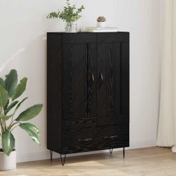 Bufet cu sertar Stejar Negru 69,5 x 31 x 115 cm Lemn compozit GartenMobel Dekor