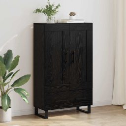 Bufet cu sertar Stejar Negru 69,5 x 31 x 115 cm Lemn compozit GartenMobel Dekor