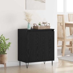 Bufet Stejar Negru 60 x 35 x 70 cm Lemn compozit GartenMobel Dekor