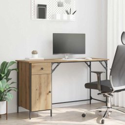 Birou de calculator cu sertar Stejar Artizanal 131 x 48 x 75 cm GartenMobel Dekor