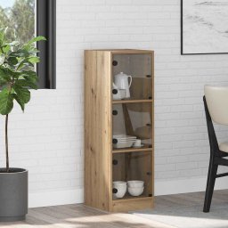 Bufet Stejar Artizanal 35 x 37 x 109 cm Lemn compozit GartenMobel Dekor