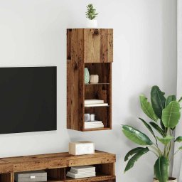 Sistem de TV montat pe perete Lemn Vechi 30,5 x 30 x 90 cm GartenMobel Dekor