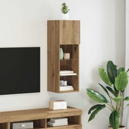 Sistem de TV montat pe perete Pe perete Stejar Artizanal GartenMobel Dekor