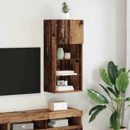 Sistem de TV montat pe perete Lemn Vechi 40,5 x 30 x 90 cm GartenMobel Dekor
