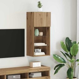 Sistem de TV montat pe perete Pe perete Stejar Artizanal GartenMobel Dekor