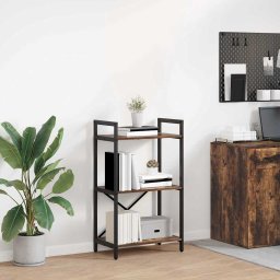 Raft pentru carti Stejar fumuriu 56 x 34 x 96 cm Lemn compozit GartenMobel Dekor