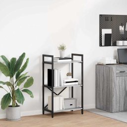 Raft pentru carti Gri Sonoma 56 x 34 x 96 cm Lemn compozit GartenMobel Dekor