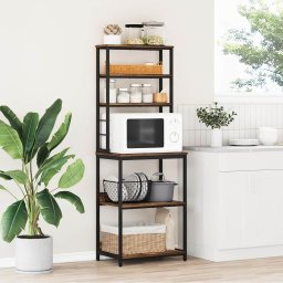 Raft de bucatarie Stejar fumuriu 60 x 40 x 168 cm Lemn compozit GartenMobel Dekor