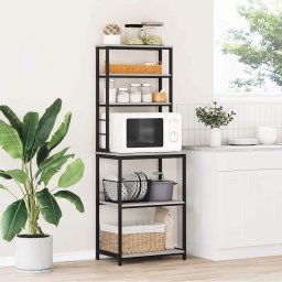 Raft de bucatarie Gri Sonoma 60 x 40 x 168 cm Lemn compozit GartenMobel Dekor