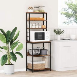 Raft de bucatarie Lemn Vechi 60 x 40 x 168 cm Lemn compozit GartenMobel Dekor