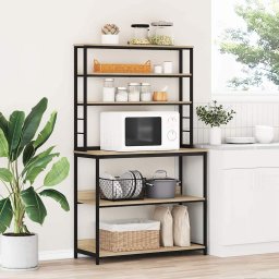 Raft de bucatarie Stejar Sonoma 100 x 40 x 168 cm Lemn compozit GartenMobel Dekor