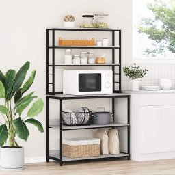 Raft de bucatarie Gri Sonoma 100 x 40 x 168 cm Lemn compozit GartenMobel Dekor