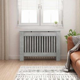 Capac pentru radiator Gri din beton 112 x 19 x 81,5 cm GartenMobel Dekor