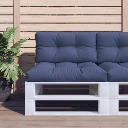Perna de paleti, bleumarin, 120x40x12 cm, material textil GartenMobel Dekor