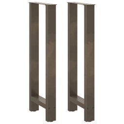 Picioare de masa de bar, otel natural, 2 buc., 50x(100-101) cm GartenMobel Dekor