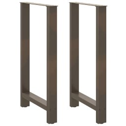 Picioare de masa de bar, otel natural, 2 buc., 60 x (100-101) cm, otel GartenMobel Dekor
