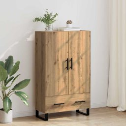Bufet Stejar Artizanal 69,5 x 30 x 115 cm Lemn compozit GartenMobel Dekor
