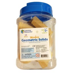 Forme geometrice din lemn (set 19)