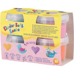 Plastilina non-toxica Kinder cu sclipici