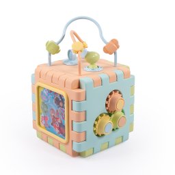 Cub 2 in 1 cu activitati - Pastel