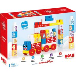 Cuburi de construit din plastic - 50 piese