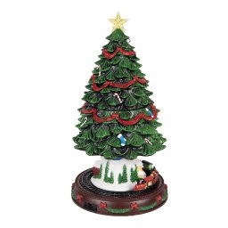Decoratiune muzicala Craciun polirasina multicolora cu led Ø 24x46 cm