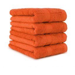 Set 4 Prosoape Fata 50x100cm 100% bumbac 500 g/mp, premium, Portocaliu