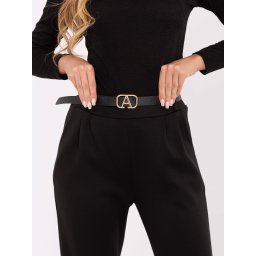 Pantaloni negri de culoare uni