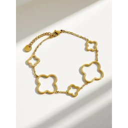 Brățară de aur cu motiv floral