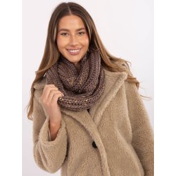 Eșarfă pentru femei cu model de coș de fum, bej închis