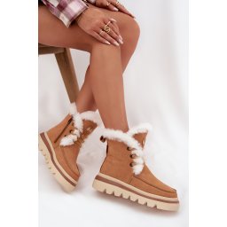 Ghete de zăpadă Lee Cooper pentru femei, din piele naturală întoarsă