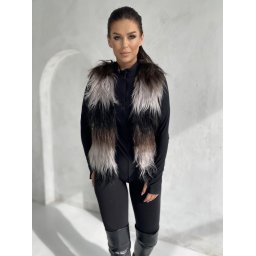 Vestă de damă cu blană artificială