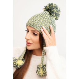 Pălărie de damă cu urechi Emma K343 galbenă