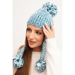 Pălărie de damă cu urechi Emma K343 turcoaz