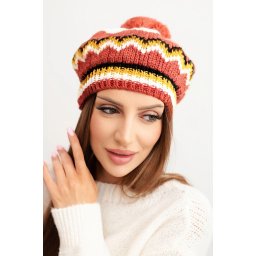 Pălărie de damă cu pompom Emma