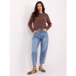 Blugi boyfriend cu talie înaltă pentru femei