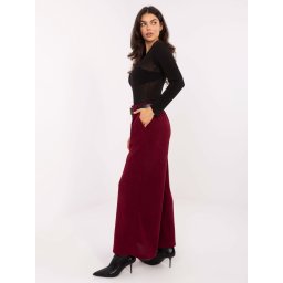 Pantaloni largi vișini