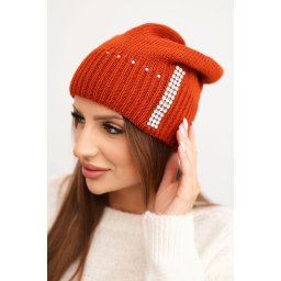 Căciulă de iarnă pentru femei cu strasuri K453