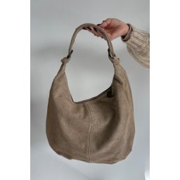 Geantă de damă din piele întoarsă naturală