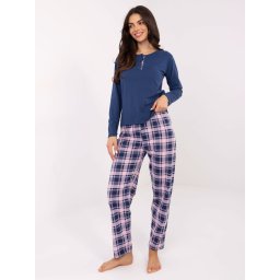 Pijamale de damă cu pantaloni în carouri