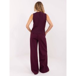Set burgund cu pantaloni