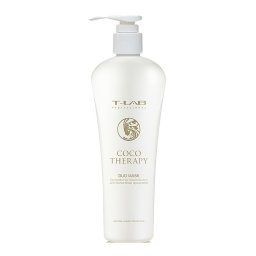 Masca de par T-LAB Professional Coco Therapy DUO reconstructie completa a parului, 300 ml